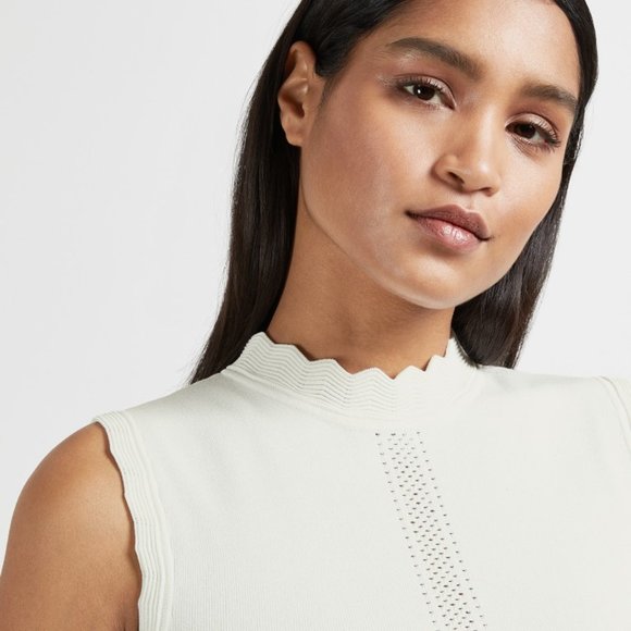 Ted Baker Vanilla Jacquard Skirted Dress - Picture 3 of 5